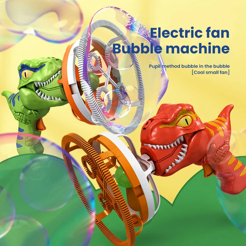 Dinosaur Bubble Fan Toy